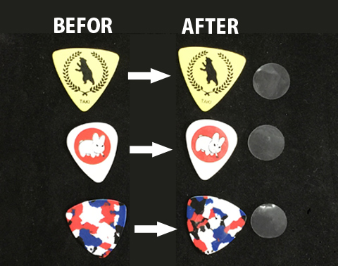 ギター、ベース、マンドリン、大正琴滑り止めシール